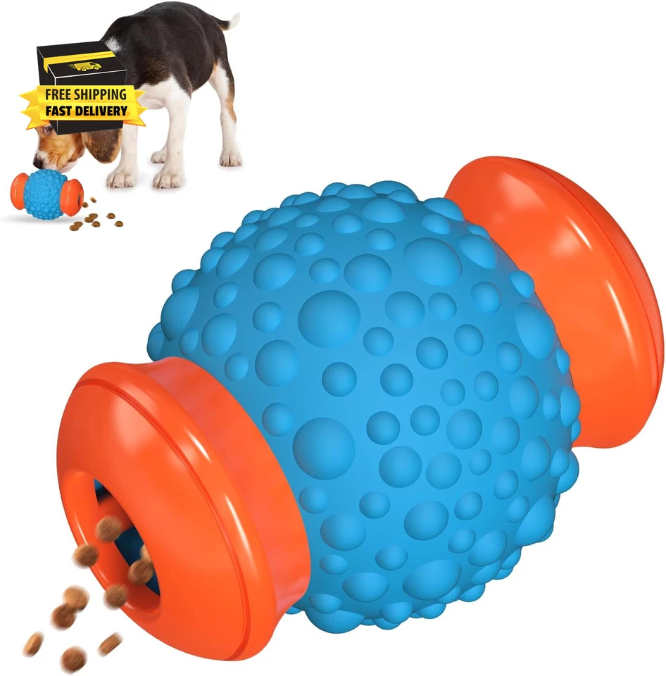 Dispensador interativo de brinquedos para cães - Alimentador de quebra-cabeça lento para cães grandes, mental - Imagem 1 de 4