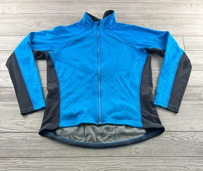 Mens Size XL Pearl Izumi Elite Softshell full zip cycling jacket Blue/Black - Image 1 of 4