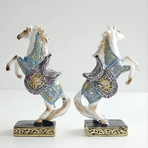 Juego de 2 Estatuillas Caballo Blanco Símbolo del Año 2026 - Elegante Regalo Decoración Hogar 6" - Imagen 1 de 6