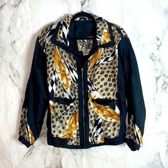 Chaqueta East West de colección estampado barroco a cuadros leopardo. pequeño - HHHH Foto 1 de 3