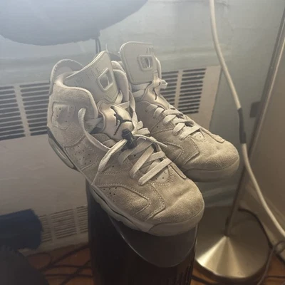 Air Jordan 6 Retro "Georgetown" GS 6.5Y / 8 Women’s (384665-012) - Image 1 of 4