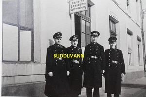 Foto Wehrmacht Schild "Deutsche Eisenbahn Überwachung" Bahnschutz Soldaten 1944 - Bild 1 von 3