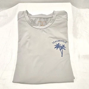 Nuevo - Camisa Pullover Margaritaville Para Hombres Gris L Manga Larga UPF +50 Secado Rápido - Imagen 1 de 6