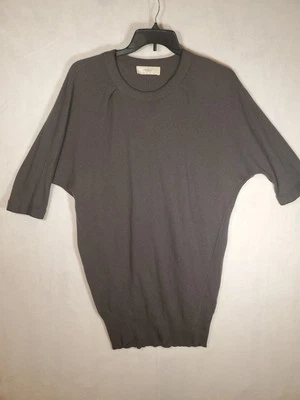 Pringle Of Scotland Women’s Cashmere, Silk Grey Short Sleeve Sweater Sm - Image 1 of 4