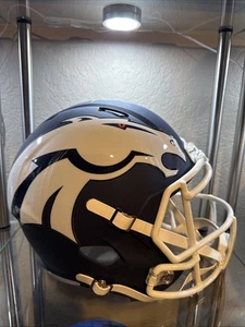 Casco Clinton Portis firmato Broncos AMP replica full size Beckett certificato di autenticità - Foto 1 di 6