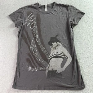 VTG Britney Spears CIRCUS Womanizer 2009 2-Sided Tour Shirt  Gray Ladies Cut XL - Picture 1 of 7