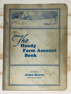 Antique 1936 John Deere The Handy Farm Account Book Moline Illinois Filled Out - Picture 1 of 18