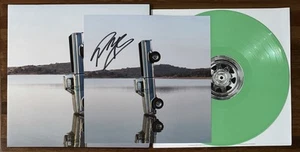 SIGNED Post Malone Cover Art Card & F-1 Trillion Green Vinyl LP BAS Beckett COA - Picture 1 of 6