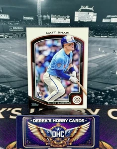 Buque insignia Topps 2025 - Matt Shaw RC #65 - novato de los Chicago Cubs - Imagen 1 de 3