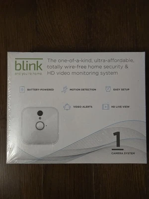 New Blink Indoor Camera Wireless Home Security System 1 White Sealed  - Image 1 of 4