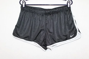 NIKE Dri-Fit Gr. L schwarz Mesh Laufshorts Pull On Gummibund Kordelzug - Bild 1 von 5