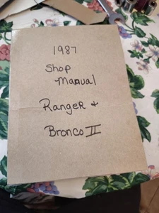 1987 Ranger And Bronco II Workshop Manual  - Bild 1 von 4