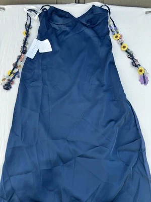 Maxi Vestido Para Mujer Azazie Atelier Lorelei Azul Marino Multi Floral Talla 14 Foto 1 de 4