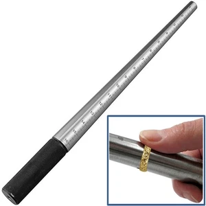 Premium Steel Ring Mandrel Graduated 1-16 Marked Sizes Jewelry Sizing Tool Stick - Picture 1 of 10