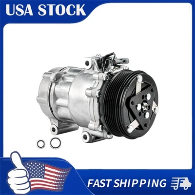 Compresor de aire acondicionado con embrague 59163 para Pontiac Vibe 2003-08 Foto 1 de 4