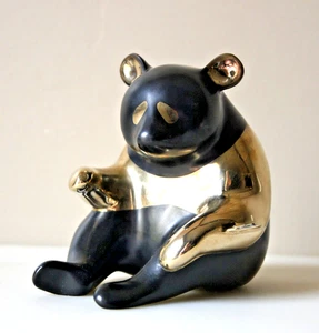 Bronze Panda by Loet Vanderveen 3 3/4" Tall Ltd Ed # 848/2500 - Picture 1 of 19