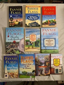 Lot 10 All Fannie Flagg Novels Fried Green Tomatoes Wonder Boy of Whistle Stop - Picture 1 of 3