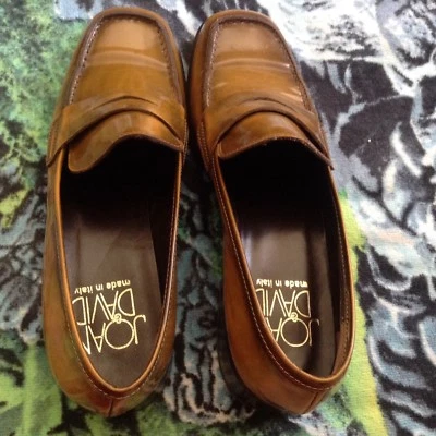 JOAN & DAVID LUXE Zapatos Mocasines de Tacón Bajo Bronce Metálico Talla 6 Envío Gratis Foto 1 de 4