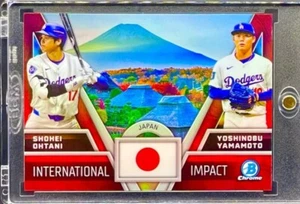Shohei Ohtani Yoshinobu Yamamoto SELTEN DUAL ROOKIE RC REFRAKTOR INVESTITION NEUWERTIG - Bild 1 von 2