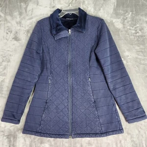 The North Face Jacke Damen M dunkelblau Caroluna gesteppt Fleece gefüttert Full Zip - Bild 1 von 12