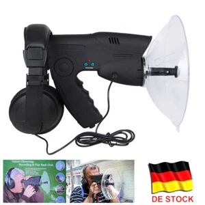 100 Meter Richtmikrofon Zieloptik 8 Sek. Aufnahme Geräuschverstärker Abhörgerät - Bild 1 von 12