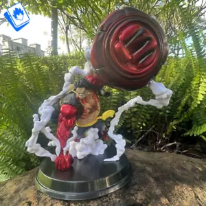 Action Figure One Piece Great Ape King Gun 4rufy 24cm STATUA DA COLLEZIONE Anime - Foto 1 di 14