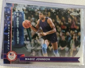 2024 Topps Chrome U.S Olympics Magic Johnson #187 - Imagen 1 de 2