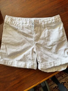 Gap Girl’s Youth Stretch Midi Denim White Stretch Shorts w/ Stars Size 12 - Picture 1 of 3