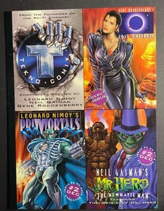 1995 Tekno Comix Promo Card Lost Universe , PriMortals, M. Hero 5x7 - Picture 1 of 3