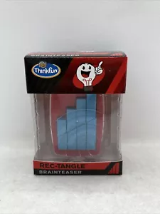 Think Fun Pocket Brainteasers - Rec-Tangle Puzzle Game and STEM Toy for Boys and - Picture 1 of 3