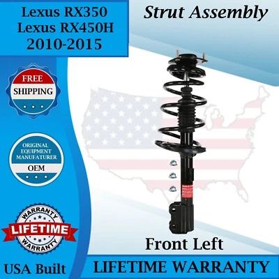 Monroe OEM Front Left Strut For 2010-2015 Lexus RX350/RX450H Lifetime Warranty - Image 1 of 4