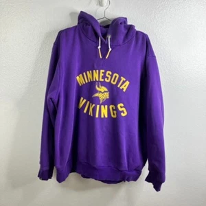 Nike Minnesota Vikings NFL Hoodie XXL Purple Fleece Football Logo Retro - Picture 1 of 9