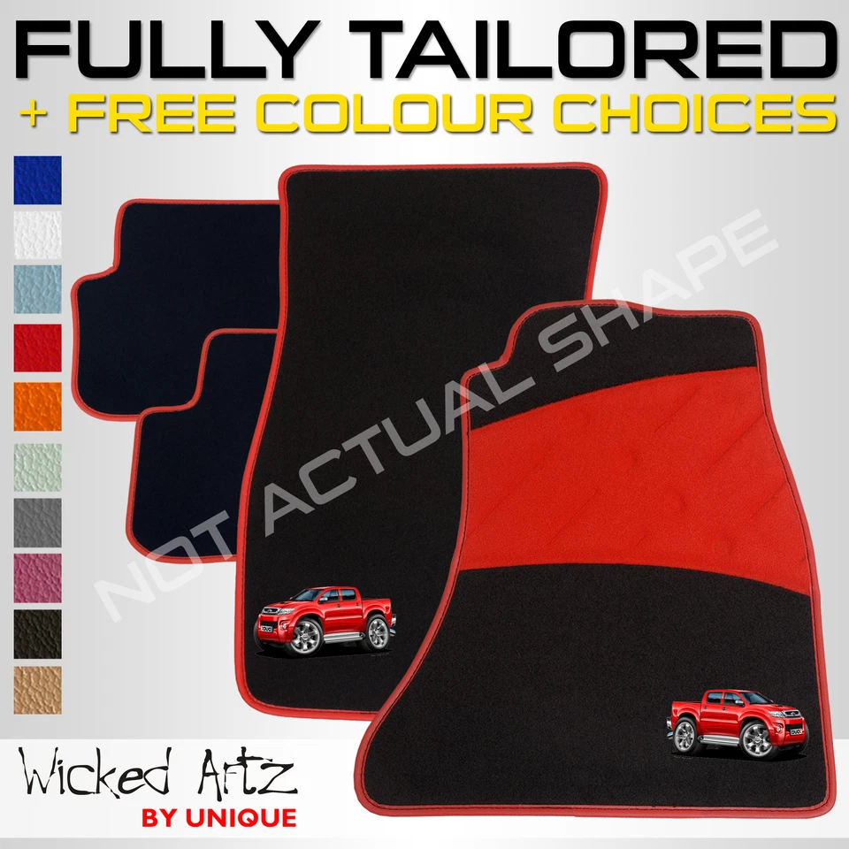 Tapetes para coche Toyota Hilux 2005-2012 totalmente personalizados + personalización gratuita Foto 1 de 1