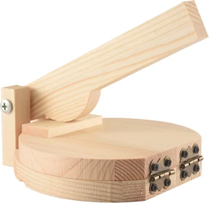 Wood Tortilla Press Dumpling Skin Maker Presser Chapati Roti Corn Maker Pressing - Picture 1 of 12