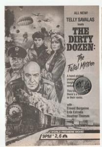 1988 DIRTY DOZEN: FATAL MISSION Magazine AD~MARRIED WITH CHILDREN/Viewers Vote - Picture 1 of 2