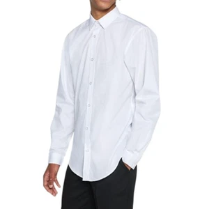 Camicie Scuola Ragazzo Junior Senior Bianche Maniche Lunghe Divisa Stay White Camicie - Foto 1 di 3
