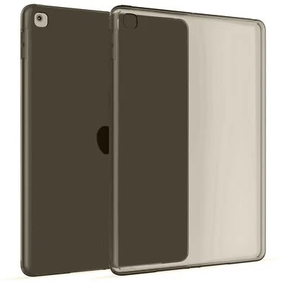 Trasparente Silicone Custodie Gomma Caso per Apple iPad Mini 4 & 5 in Nero - Immagine 1 di 4