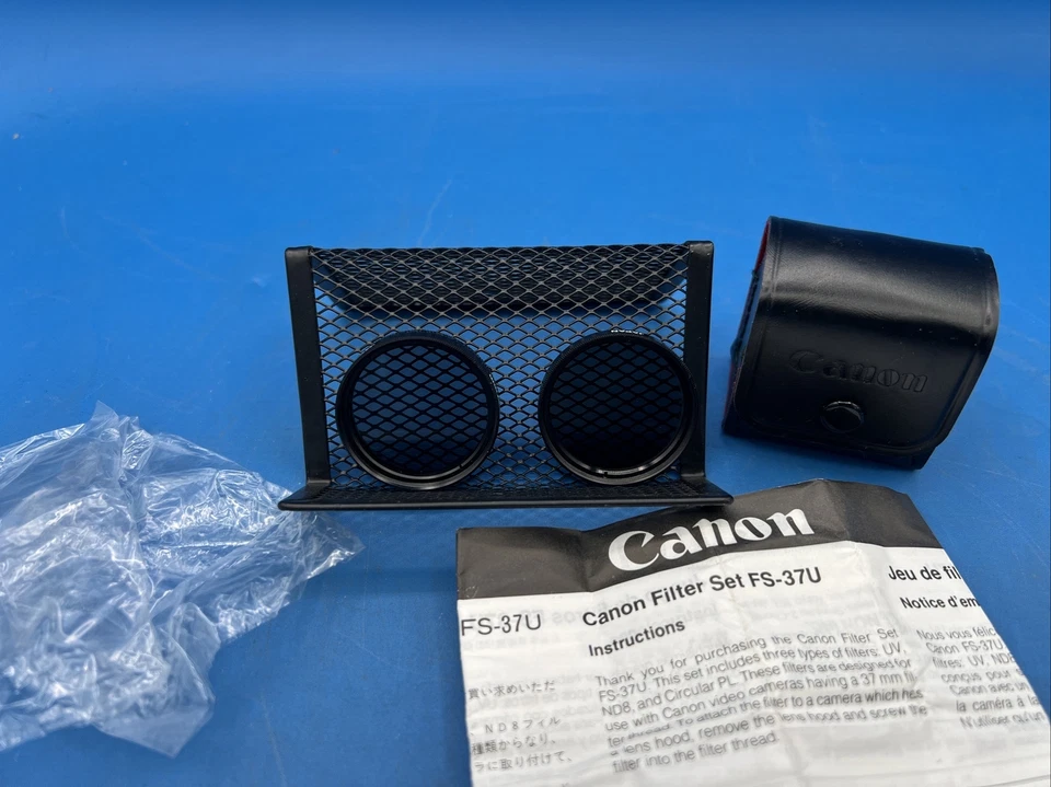 Canon FS-37U Filter Set Of 2 37mm ND8 & Circular PL Filter - Image 1 of 4
