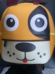 Kleinkind Rucksack Hund Gesicht verstellbare Träger Flaschenhalter Front Reißverschluss Tasche - Bild 1 von 2