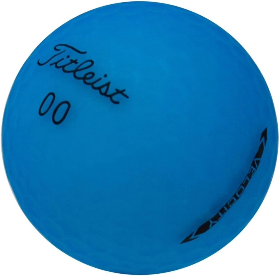 Pelotas de golf Titleist Velocity azul mate - 4 docenas + 1 gratis, ¡calidad impecable! Foto 1 de 4