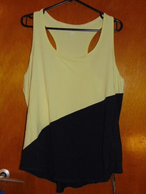 M&S 'GoodMove' Chaleco Top Transpirable Secado Rápido Fitness Correr 18 Mezcla Amarilla Nuevo con Etiquetas Foto 1 de 1