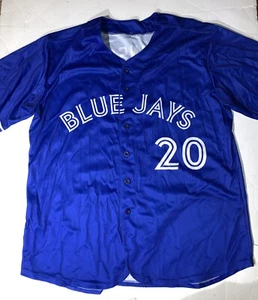 Maglia Toronto Blue Jays MLB 1985 Vintage Cliff Johnson # 20 taglia 2XXL - Foto 1 di 3