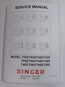 Singer 7422 Service Manual, (auch 7424, 7426, 7428 und andere) - Bild 1 von 11