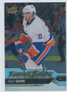 16/17 UPPER DECK YOUNG GUNS SILVER FOIL ROOKIE #208 ALAN QUINE ISLANDERS *51077