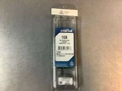 Crucial 1GB 200-PIN DDR2 SODIMM 128Mx64PC2-5300 - Image 1 of 2