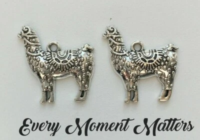 10 x Tibetan Silver ALPACA LLAMA ANIMAL 25x24mm Charms Pendant LIMITED STOCK