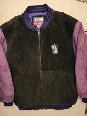 Chaqueta Universitaria Vintage Sacramento Kings Cuero Gamuza XLarge XL NBA Carl Banks Foto 1 de 4