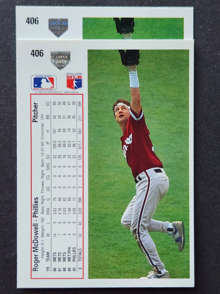 1991 Upper Deck "1990 Baseball Hologram" ERROR VARIATION * You PICK CHOOSE * - Image 1 of 1