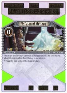 3x Val’s Seret Message EOJ SET3 #305 PS3 Eye Of Judgment English NM/Unplay UC - Picture 1 of 1