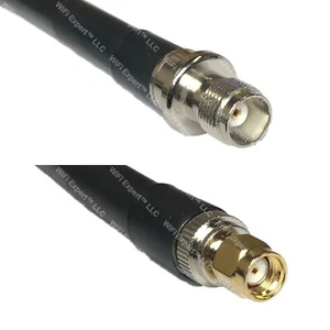 RFC400 TNC FEMALE to RP-SMA MALE Coaxial RF Cable USA-Ship Lot - Picture 1 of 1